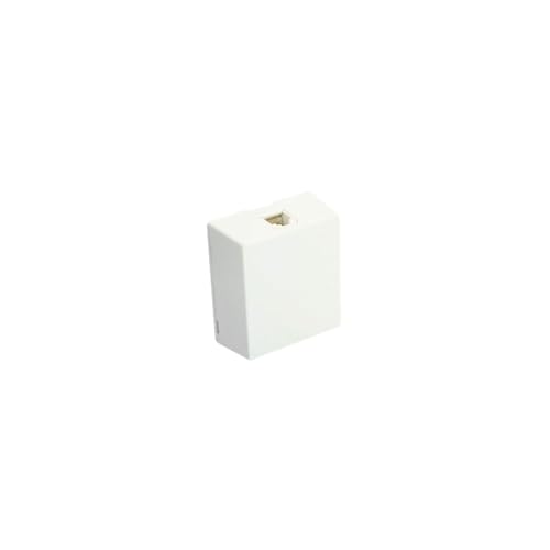 Leviton Type 625A2 Surface Mount Jack, 6P4C, Screw Terminal, 4625A-24W, White - size: 6P4C