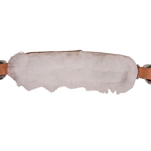 Schneiders Hackamore Fleece Lined 6 Chrome Plated Cheeks | Ideal for Well-Broke, Mature Horses | Gentle Control with Fleece Lined Nose Band | Chrome Plated for Durability