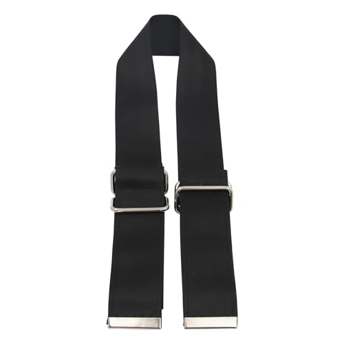 Cow Hobble Milking Restraint Adjustable Anti-Kick Cattle Hoof Binding Strap - color: BLACK