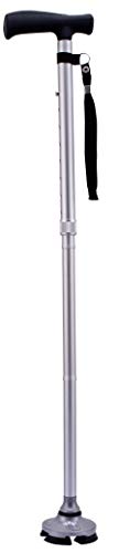 SteadyCane Self-Standing Cane 4 Feet and Light Hurry Before They are Gone - color: Silver