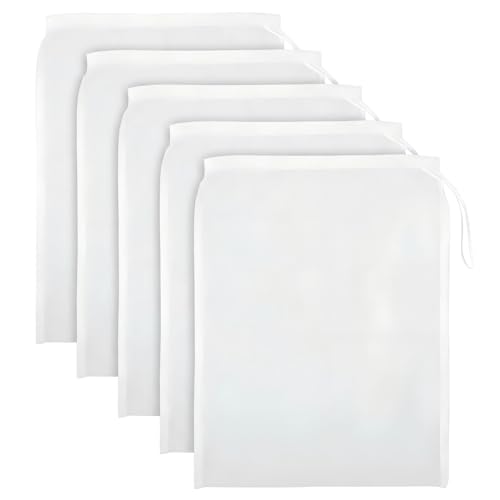 6 Pack Nut Milk Bag 12x8 Inch, 200 Mesh Reusable Cheesecloth Strainer Bags for Yogurt, Almond Milk, Cold Brew Coffee, Juice, Tofu & Tea, Fine Nylon Food Grade Filter Bags with Reinforced Seams