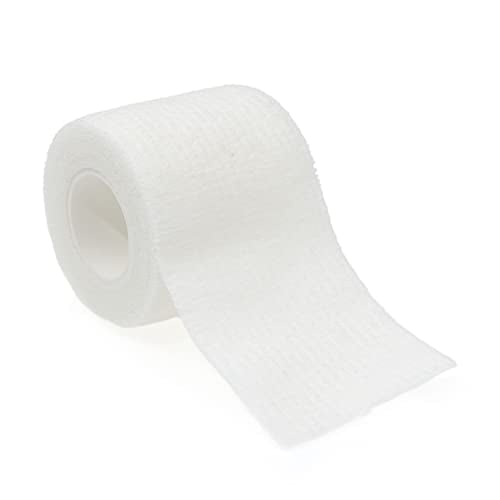 Self Adhesive Bandage Wrap Animal Cohesive Bandage Self Adherent Wrap First Aid Tape for Dogs Cats Horses Birds & Wrist Healing Ankle Sprain (2 Inch White 12 Rolls) - color: 2 Inch White 12 Rolls
