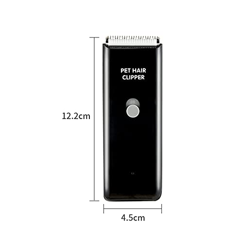 Dog Cat Home Hair Waterproof Clipper Portable Pet Shaver - color: Black