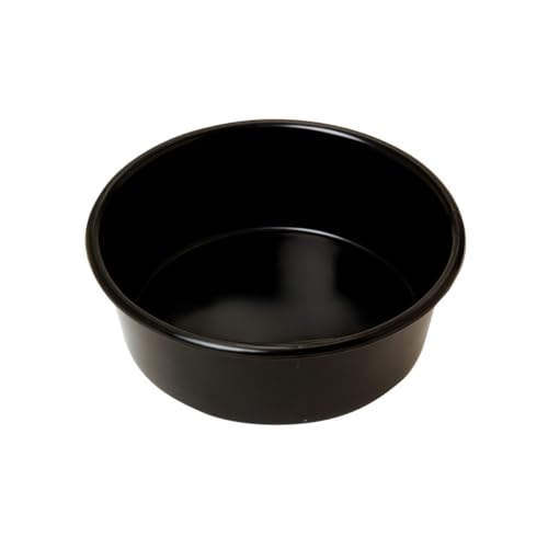 Pet Lodge® 5 Quart Plastic Dog Bowl & Utility Pan - Heavy Duty Water Dish for Large Breeds - Impact Resistant, Pet Safe Indoor/Outdoor Feeder - 11.5 Inch Diameter - Made in USA (Black, 5 Quart) - color: Black