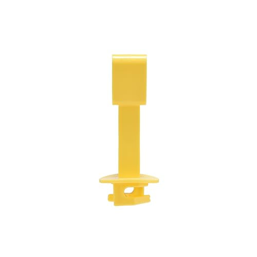 Electric Farm Fence Wire Insulators, U Post Extended, Yellow, 50 - color: yellow, size: 50