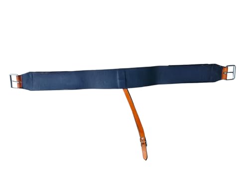 Equitack Western Horse Saddle Back Cinch Flank Strap Rear Girth Leather Buckskin Billet Keeper - color: Tan Tooled