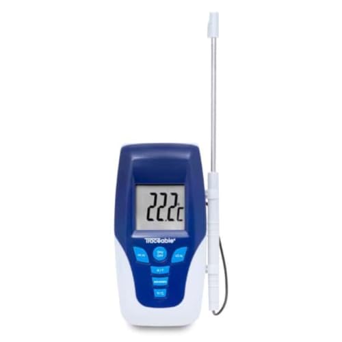 Thomas Traceable Kangaroo Thermometer, 7.5" Probe Length, -58 to 572 degree F, -50 to 300 degree C,4430