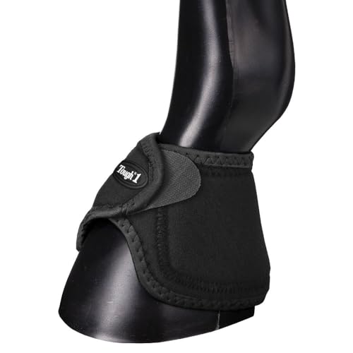 Tough1 No Turn Bell Boots - color: Black, size: Medium