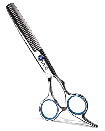Hair Thinning Scissors ULG Professional Barber’s Texturizing Teeth Shears for Hairdressing, Salon and Home Use Thinning Shears for Hair Cutting, Made of Japanese Stainless Steel, 6.5 inch - color: Blue
