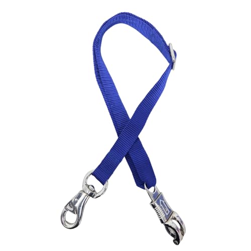 Derby Originals Premium Adjustable Trailer Tie with Bull and Panic Snap, Royal Blue