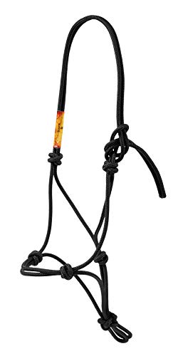 Downunder Horsemanship Rope Halter - color: Black, size: Weanling