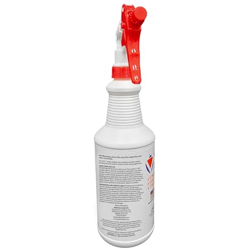Flying Insect Spray – Fast Action Formula – Broad Coverage Use – Plant-Derived Oils – Easy Spray Application – for Mosquitoes, Stable and House Flies – Gentle Around Animals – 32 oz