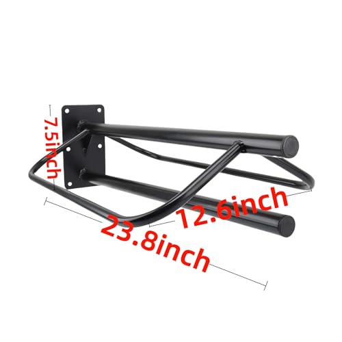 2 Pcs Saddle Rack 23.8 x 12.6 x 7.5 in Heavy Duty Wall Mounted Saddles Stand Portable Saddle Holder with One Pad Bar Suitable for English Western Horse Blanket Stall Barn Trailer Tack Room - style: One Pad Bar (2PCS)