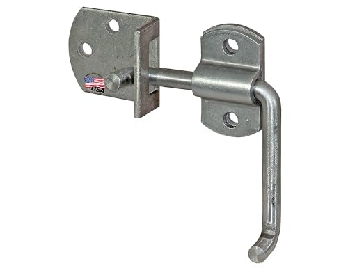 Buyers Products B2588B Plain Finish Straight Side Security Latch Set – 4 Piece Bolt-On or Weld-On Door Kit for Stake Bodies, Trailers, Gates, Fences – Heavy-Duty Gate Latch, Easy Installation