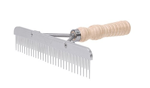 Weaver Leather Livestock Fluffer Comb with Wood Handle & Stainless Steel Replacement Blade - color: Wood/Stainless Steel