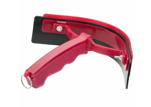 MPMH Plastic Sweat Scraper for Horse, Horse Sweat Scraper Brush Ergonomic Effective Handheld Soft Grip Plastic Rubber (Red) - color: Red