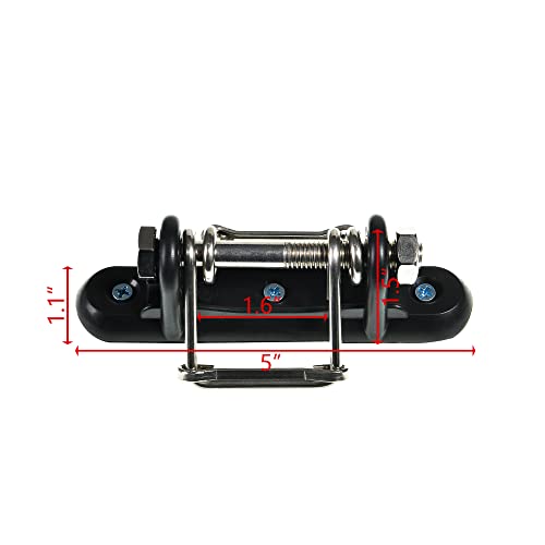 Electric Fence Tape Corner/Ends Insulator with Buckles, 6 Pack | Wood Post Tape Connector, With Screw, For Polytape up to 40mm