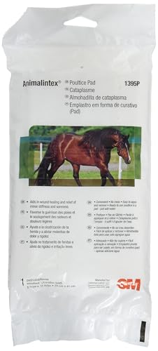 3M Animalintex Hoof & Wound Poultice Pad, 8" x 16" – Hot/Cold Veterinary Dressing for Horses - size: 8x16 Inch (Pack of 1)