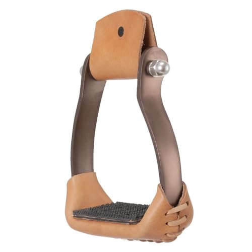 Tough 1 Aluminum Barrel Stirrups - color: Brown