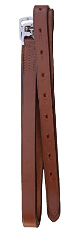 54" English Stirrup Leathers - color: Tan