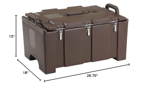 Cambro (100MPC131) Top-Load Food Pan Carrier - Camcarrier® 100 Series,Dark Brown