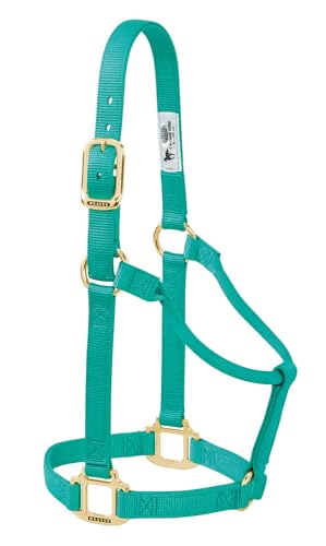 Weaver Leather Original Non-Adjustable Nylon Horse Halter, Small, Emerald Green