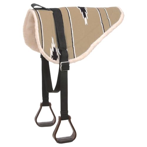 Tough 1 Adult Navajo Bareback Pad - color: Taupe/Black/Cream