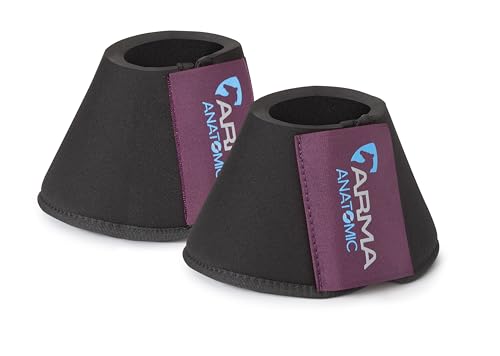 Shires ARMA Neoprene Bell Boots - color: Black/Plum, size: Cob