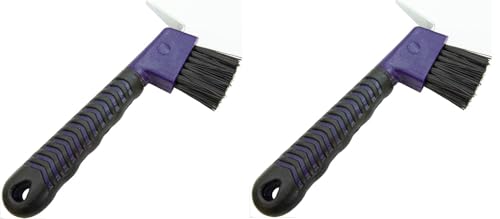 Hoof Pick Brush with Rubber Handle - 2 Pack