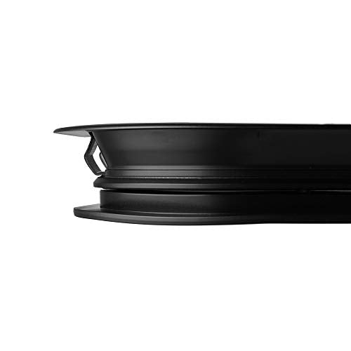 ToughGrade Vertical Sliding Black RV Window 15" X 22" X 1 1/2" Includes Mounting Ring and Bottom Screen| Camper Window, Replacement Trailer WIndow