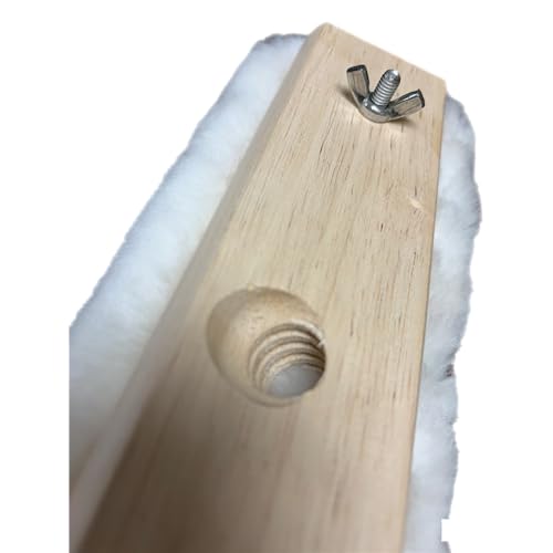 Tru-Lamb 10" Lambskin Floor Applicators (3-Pack) – 100% Natural Lambswool Applicator for Polyurethane, Stain, Wax & Floor Finish – Professional Lint-Free Applicator for Hardwood Floors
