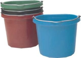 Flat Back Bucket Red 20 Quart - FB-120R