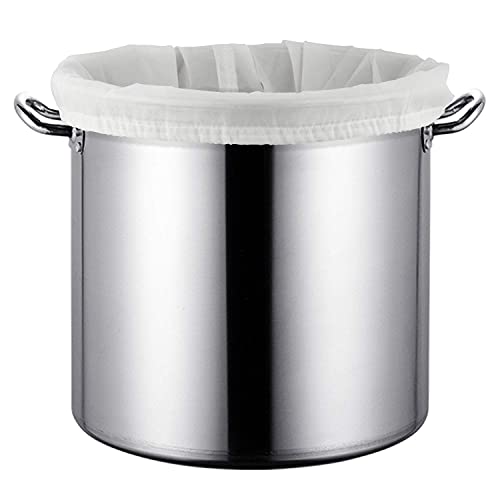 12"x18" Nylon Mesh Strainer Bags for Almond Nut Milk, Greek Yogurt, Home Beer Wine Brewing 180 Micron - size: 12"x18" Brew Bag - 180Micron