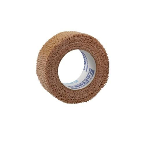 Andover CO-Flex 1"x5Yds Tan Flesh 6-Rolls Cohesive Flexible Elastic Latex Bandage Compression Self Adherent Wrap Kids Children Vet Animals Pets Cats Dogs Horses 3100TN - size: 1"