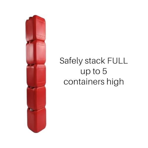 5 Gallon Hedpack with Cap | Carboy | Brewing & Fermentation | Stackable | BPA FREE- Food Grade (RED)