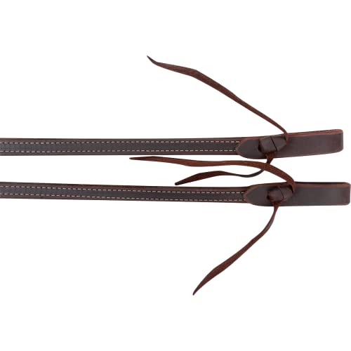 Martin Saddlery Reins Doubled Stitched Split Broke in Feel SR58LATDS - size: Light