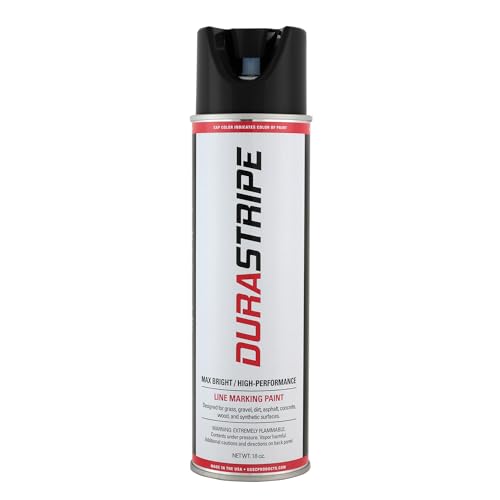 Inverted Utility Marking Spray Paint 18oz (Black) - color: Black