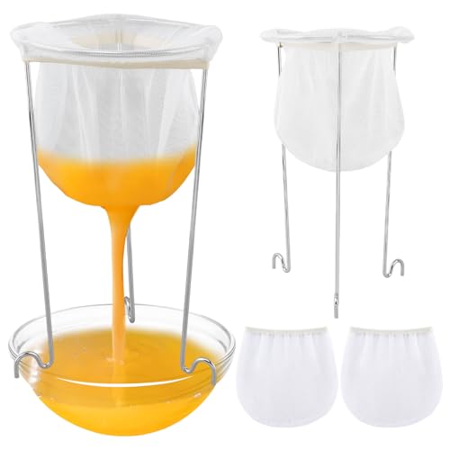 Jelly Strainer Stand with 3 Reusable Strainer Bags, Food Filter Jelly Bags