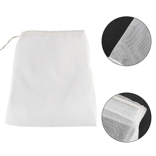 150 Micron Brew Bag for Wine Nut Milk, 100 Mesh Fine Strainer Bag 11"x17.7", Nylon Wine Filter Bag Nut Milk Bag Reusable, for Beer Wine Nut Milk, Cider, Hops, Juicing Home Brewing(1 Pc)