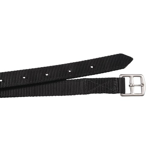 Tough 1 Equitare Nylon Stirrup Leathers - Youth - Black