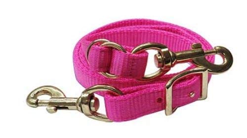 Showman Premium Nylon Easy Adjust Tie Down Strap (Pink) - color: Pink