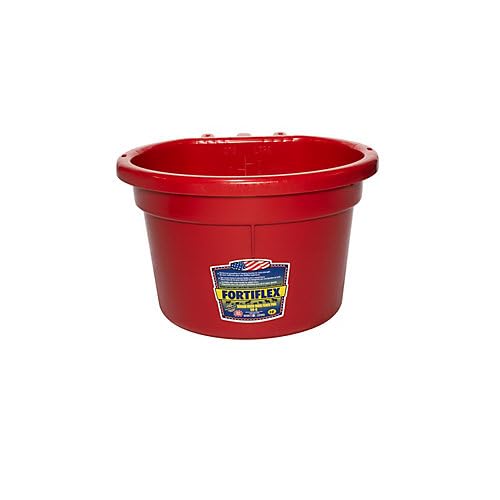 Fortiflex 8 Qt. Round Over The Fence Pail Red