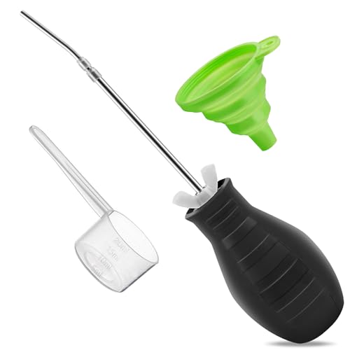 Sbestily Diatomaceous Earth Bulb Duster Powder Applicator, with Long Tubes | Extension Nozzle from 5'' to 22", Garden & Indoor, Large Wasp Insect Treatment Spreader / Puffer/ Spray Bottle