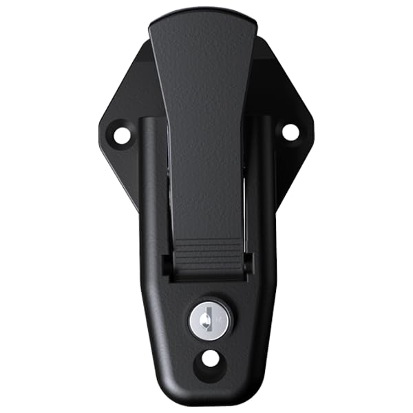 Global Bar PRO Cambar Lock - RV/Cargo Trailer Ramp Door Hasp Bar Latch, 2 Mechanical Keys