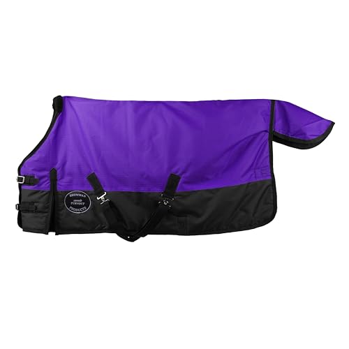 Showman Adjustable 48"-54" Pony/Yearling 1200 Denier Turnout Blanket - color: Purple