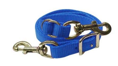 Showman Premium Nylon Easy Adjust Tie Down Strap (Blue) - color: Blue