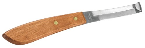 Weaver Leather Double Edge Hoof Knife with Wooden Handle, Brown