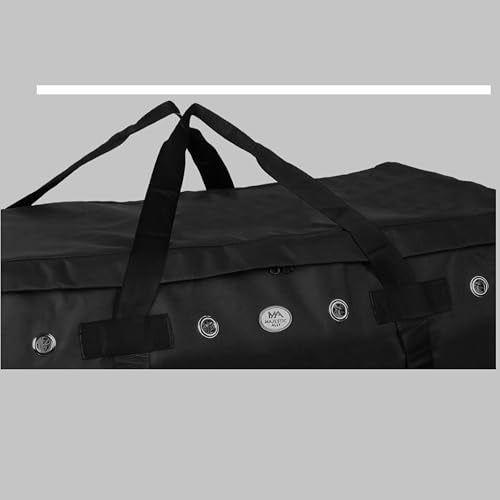 Majestic Ally 1200 D Nylon Fabric Large 44” x 20” x 16” and Extra Large 52" x 27" x21" Heavy-Duty Hay Bale Storage Bag (Black, X-Large) - color: Black, size: Extra Large