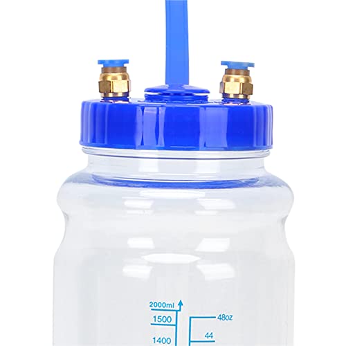 Portable Manual Goat Milking Machine with Vacuum Pressure Pump, Food Grade Plastic Bottle, PU Tubing, Fit Milk Liner, to, for Household Use, 2L Capacity (Single Sided) - size: Single Sided
