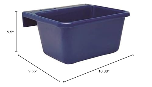 Fence Feeder - 6 Quart Color: Blue